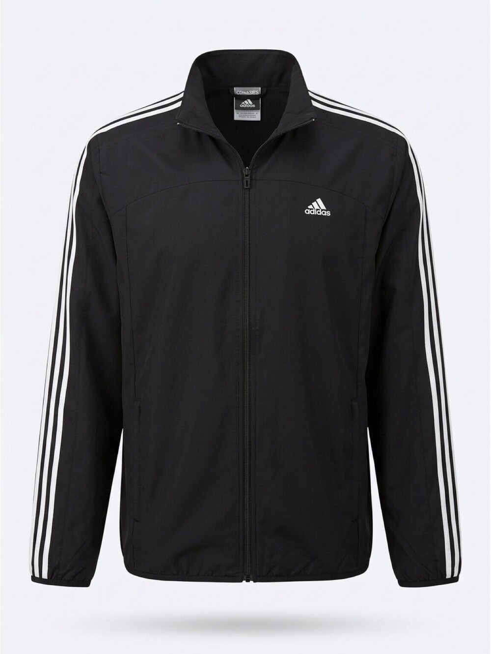 Adidas Clima365 Black Track Jacket with White Stripes Size XL